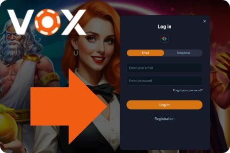 Vox kasiino sisselogimisvorm